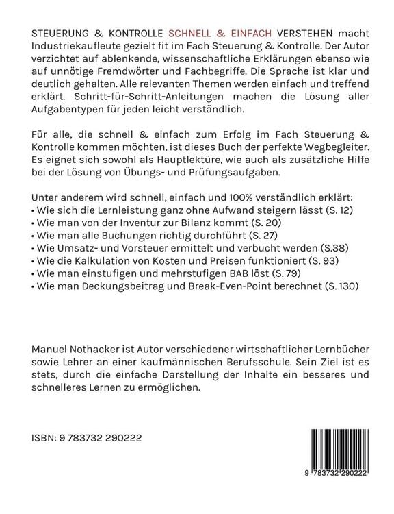 Produktbild: Steuerung und Kontrolle schnell & einfach verstehen - Industriekauffrau / Industriekaufmann