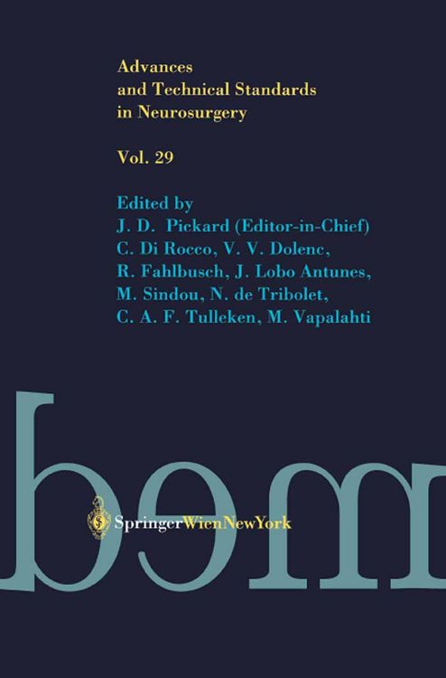 Produktbild: Advances and Technical Standards in Neurosurgery