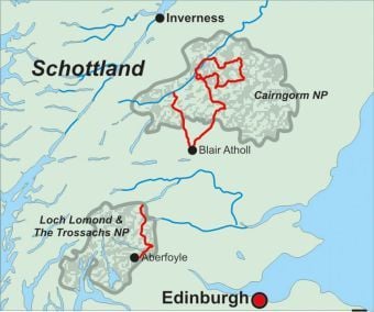 Produktbild: Schottland: Central Highlands & Cairngorms National Park