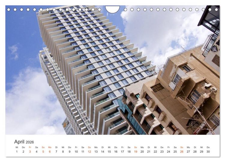 Produktbild: TEL AVIV Fassaden (Wandkalender 2026 DIN A4 quer), CALVENDO Monatskalender