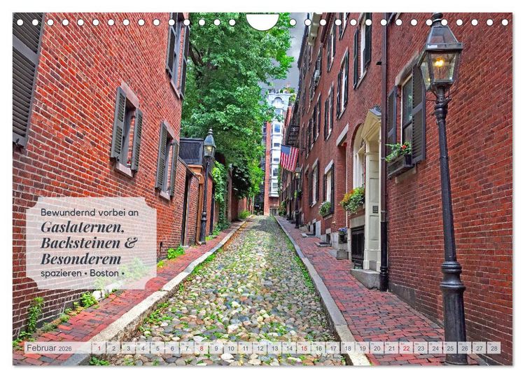 Produktbild: Neuengland USA Kalender 2026 (Wandkalender 2026 DIN A4 quer), CALVENDO Monatskalender