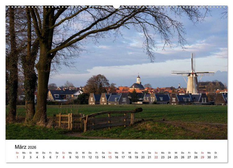 Produktbild: DIE SCH&Ouml;NSTEN WINDM&Uuml;HLEN IN HOLLAND 2026 (hochwertiger Premium Wandkalender 2026 DIN A2 quer), Kunstdruck in Hochglanz
