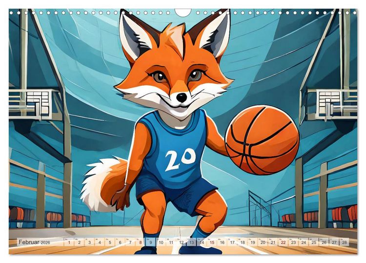 Produktbild: Schlaufuchs - Abenteuer Schule (Wandkalender 2026 DIN A3 quer), CALVENDO Monatskalender