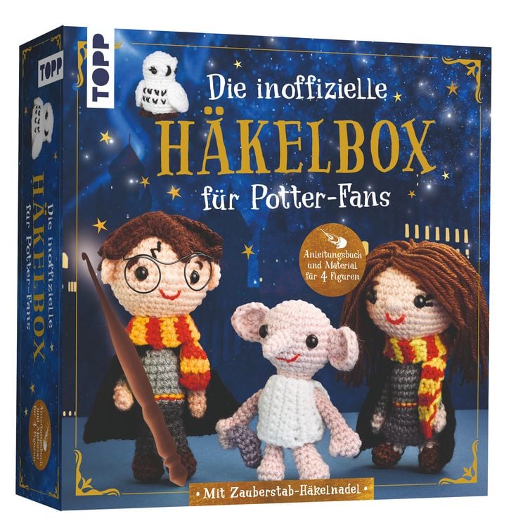 Produktbild: Die inoffizielle Harry Potter H&auml;kelbox. Mit Anleitungsbuch und Material