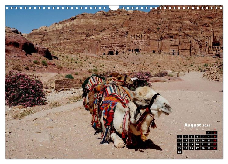 Produktbild: Petra - Felsenstadt in der W&uuml;ste (Wandkalender 2026 DIN A3 quer), CALVENDO Monatskalender
