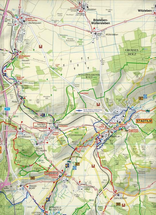 Produktbild: Radwander- und Wanderkarte Arnstadt, Stadtilm und Umgebung