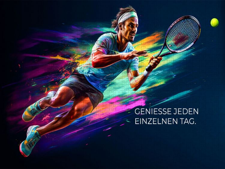 Produktbild: CALVENDO Puzzle Ein Motiv aus dem Kalender Tennis und Motivation | 1000 Teile Lege-Gr&ouml;&szlig;e 64x48cm Foto-Puzzle f&uuml;r gl&uuml;ckliche Stunden