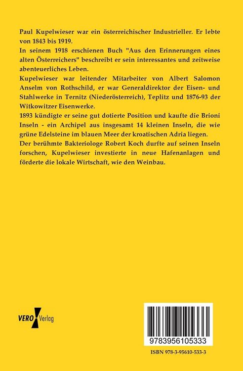 Produktbild: Aus den Erinnerungen eines alten &Ouml;sterreichers