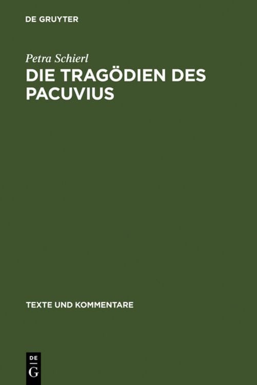 Produktbild: Die Tragödien des Pacuvius