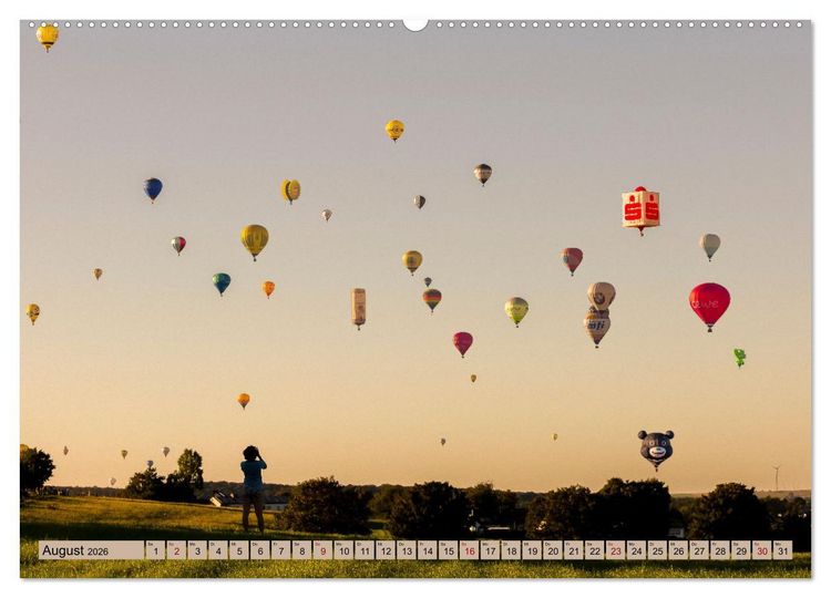 Produktbild: Montgolfiade der Ballone im Sauerland (Wandkalender 2026 DIN A2 quer), CALVENDO Monatskalender