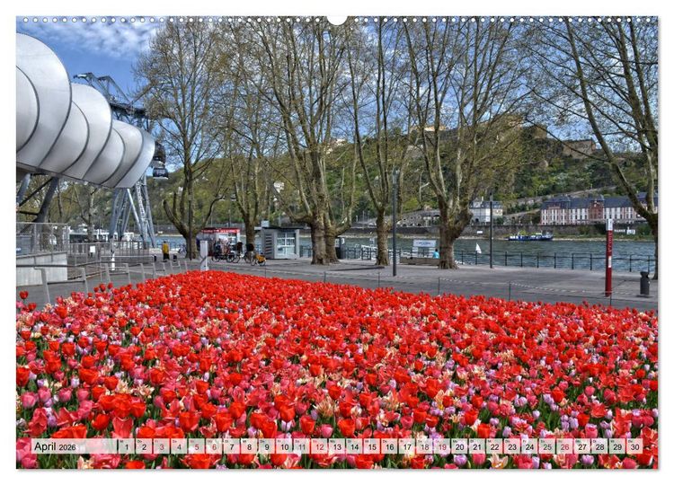 Produktbild: Der Koblenz Kalender (hochwertiger Premium Wandkalender 2026 DIN A2 quer), Kunstdruck in Hochglanz