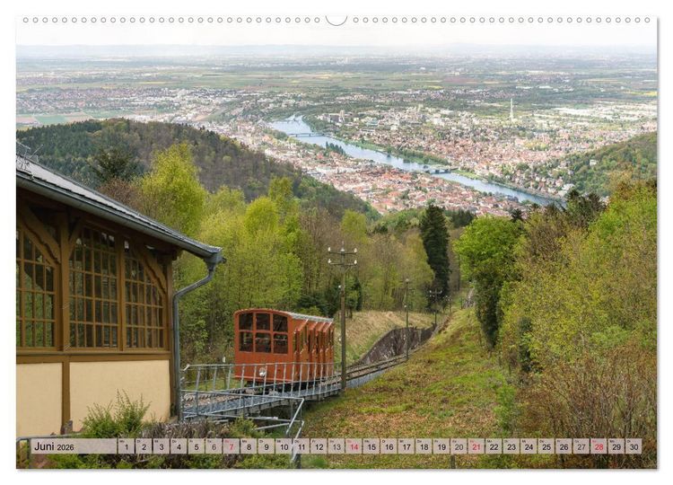 Produktbild: Heimweh nach Heidelberg - Die romantische Stadt am Neckar (hochwertiger Premium Wandkalender 2026 DIN A2 quer), Kunstdruck in Hochglanz
