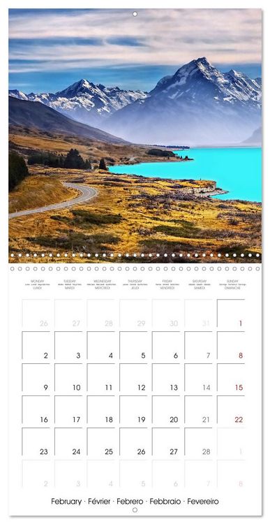 Produktbild: New Zealand Best places to travel (Wall Calendar 2026 12 &times; 12 Inch) CALVENDO 12 Month Wall Calendar