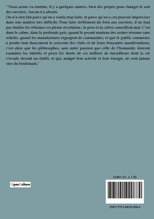 Produktbild: Le Travail organis&eacute; et le Travail libre