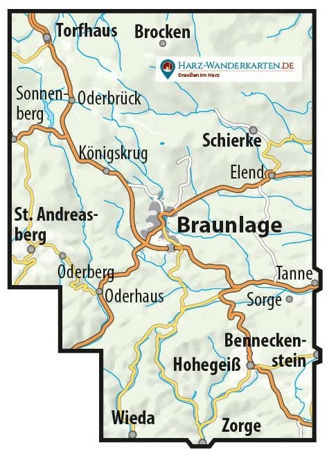 Produktbild: Luchskarte Braunlage