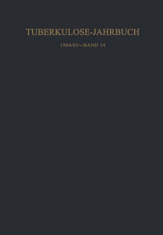 Produktbild: Tuberkulose-Jahrbuch