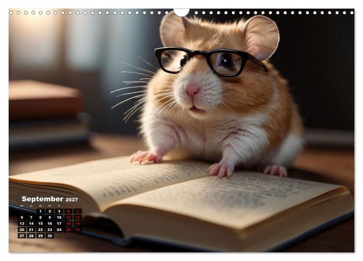 Produktbild: Hamstertage (Wandkalender 2027 DIN A3 quer), CALVENDO Monatskalender