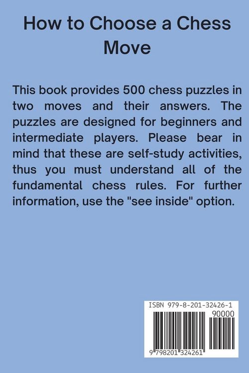 Produktbild: 500 Chess Puzzles in Two Moves, Part 1