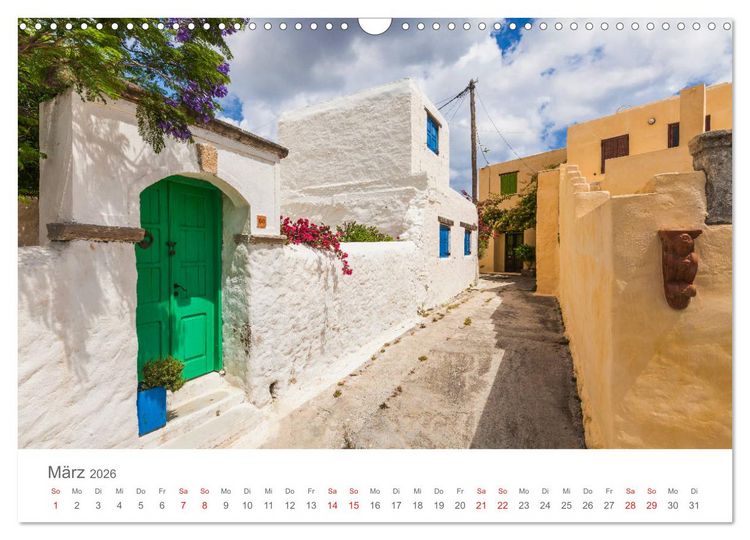 Produktbild: RHODOS Impressionen (Wandkalender 2026 DIN A3 quer), CALVENDO Monatskalender