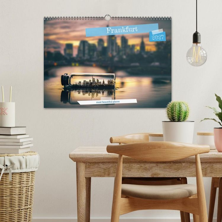 Produktbild: Frankfurt most beautiful places (Wall Calendar 2027 DIN A3 landscape), CALVENDO 12 Month Wall Calendar