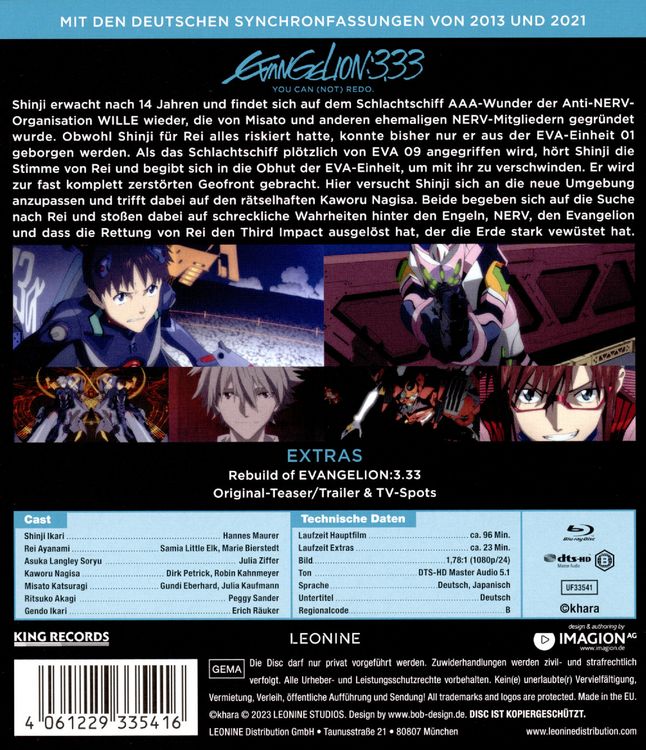 Produktbild: Evangelion: 3.33 - You can (not) redo