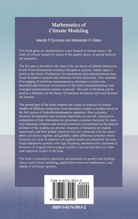 Produktbild: Mathematics of Climate Modeling