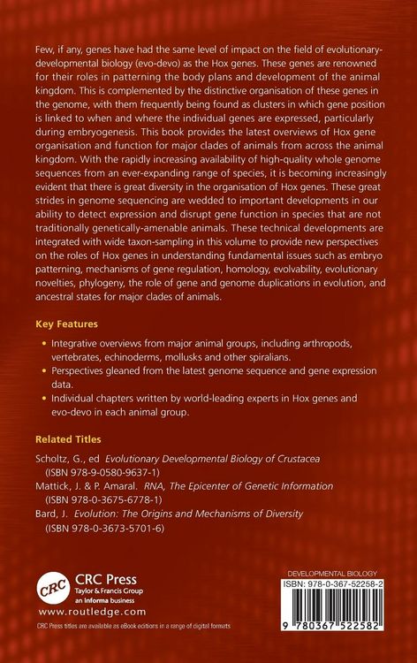Produktbild: Hox Modules in Evolution and Development