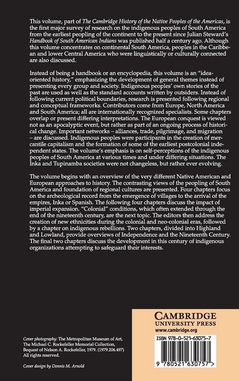 Produktbild: The Cambridge History of the Native Peoples of the Americas