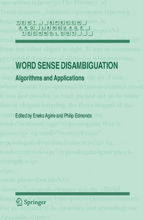 Produktbild: Word Sense Disambiguation