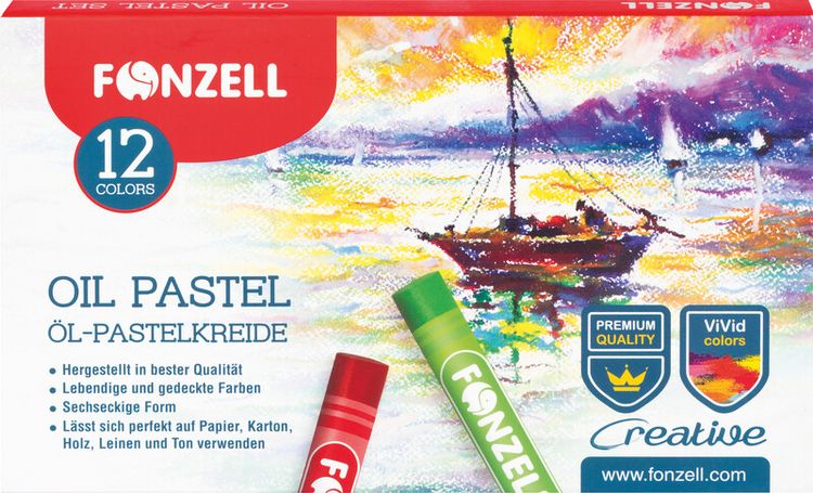 Produktbild: &Ouml;lpastellkreide 12er