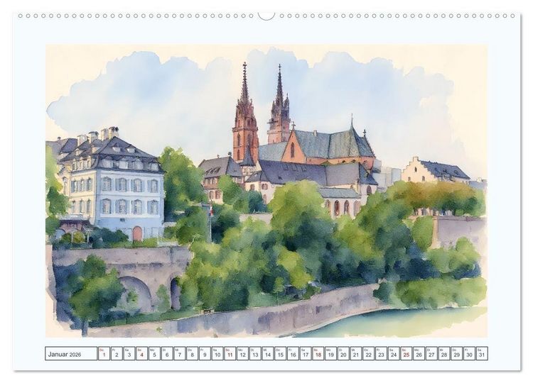 Produktbild: Traumreise durch die Schweiz (hochwertiger Premium Wandkalender 2026 DIN A2 quer), Kunstdruck in Hochglanz