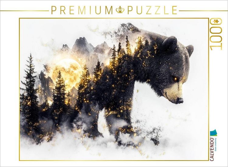 Produktbild: CALVENDO Puzzle B&auml;r | 1000 Teile Lege-Gr&ouml;&szlig;e 64x48cm Foto-Puzzle f&uuml;r gl&uuml;ckliche Stunden