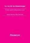 Produktbild: La voz de los dramaturgos