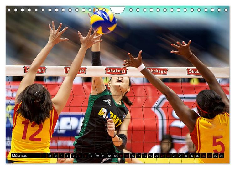 Produktbild: Volleyball Action (Wandkalender 2026 DIN A4 quer), CALVENDO Monatskalender