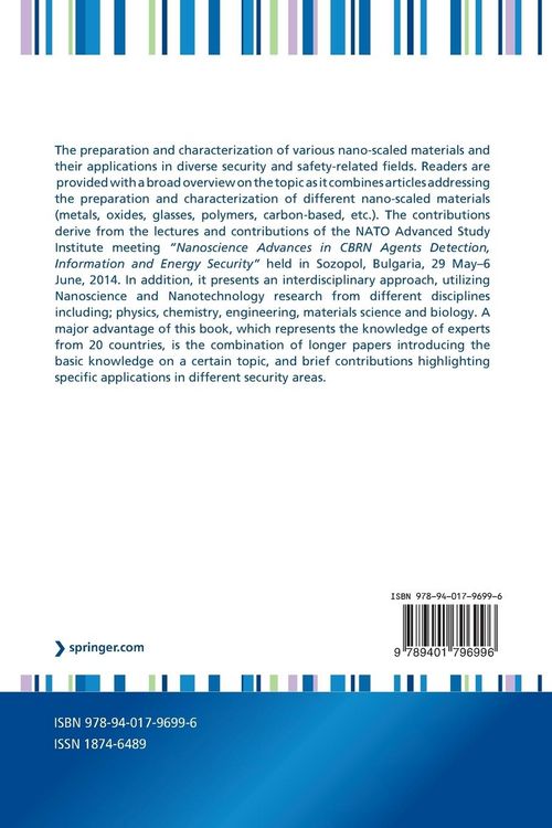 Produktbild: Nanoscience Advances in CBRN Agents Detection, Information and Energy Security
