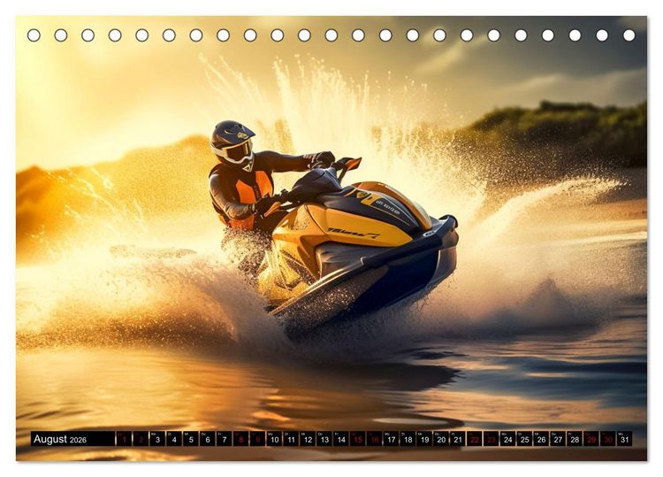 Produktbild: Jetski Power (Tischkalender 2026 DIN A5 quer), CALVENDO Monatskalender