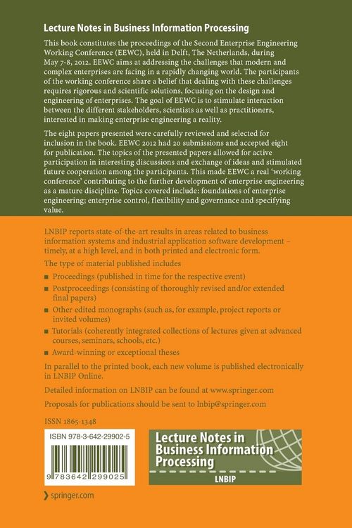 Produktbild: Advances in Enterprise Engineering VI
