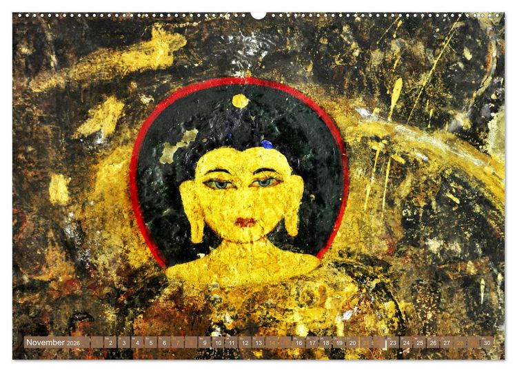 Produktbild: Mystische Wesen &ndash; Buddhistische Kunst im Himalaya (Wandkalender 2026 DIN A2 quer), CALVENDO Monatskalender