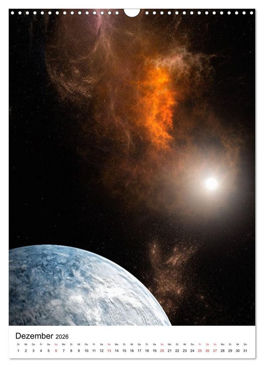 Produktbild: Unser Universum eine interstellare Reise (Wandkalender 2026 DIN A3 hoch), CALVENDO Monatskalender