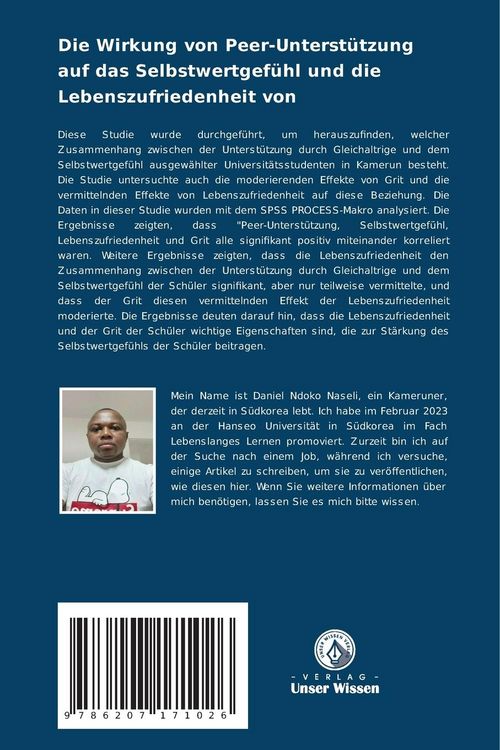 Produktbild: Die Wirkung von Peer-Unterst&uuml;tzung auf das Selbstwertgef&uuml;hl und die Lebenszufriedenheit von