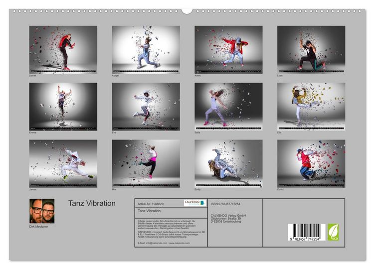 Produktbild: Tanz Vibration (hochwertiger Premium Wandkalender 2026 DIN A2 quer), Kunstdruck in Hochglanz