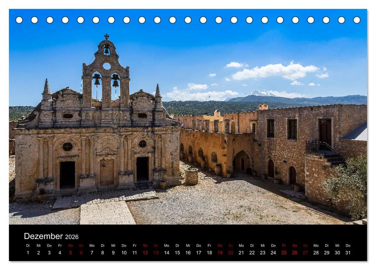 Produktbild: Reiseziele in Griechenland (Tischkalender 2026 DIN A5 quer), CALVENDO Monatskalender