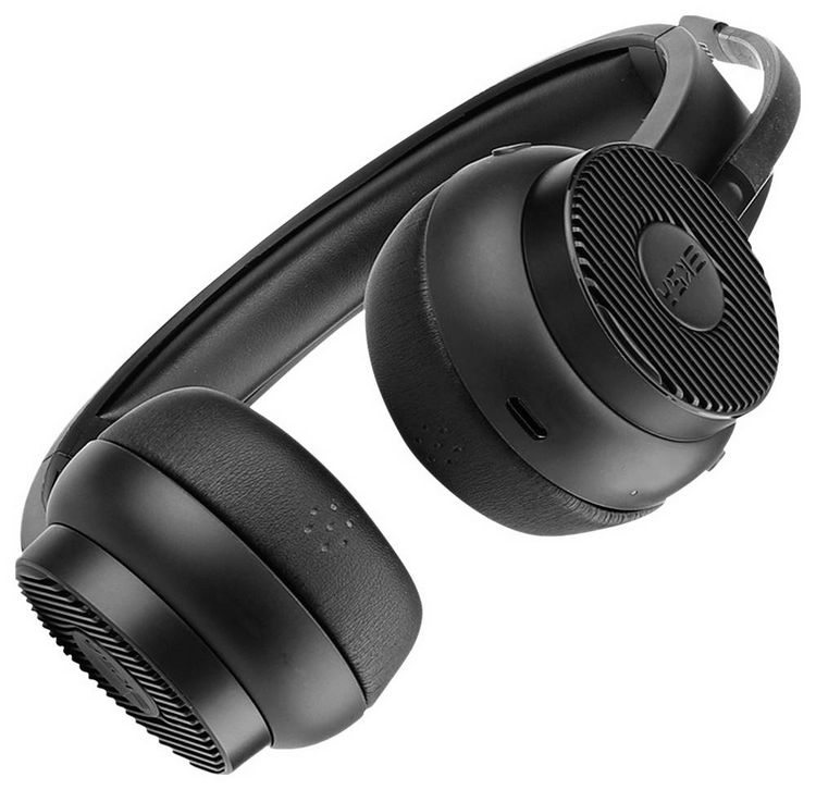 Produktbild: EKSA H16 On Ear Headset Bluetooth&reg; Schwarz Noise Cancelling, Mikrofon-Rauschunterdr&uuml;ckung Headset, Lautst&auml;rkeregelung