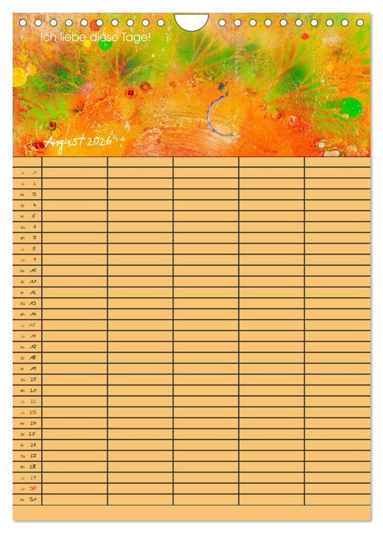 Produktbild: Gl&uuml;ckstage (Wandkalender 2026 DIN A4 hoch), CALVENDO Monatskalender