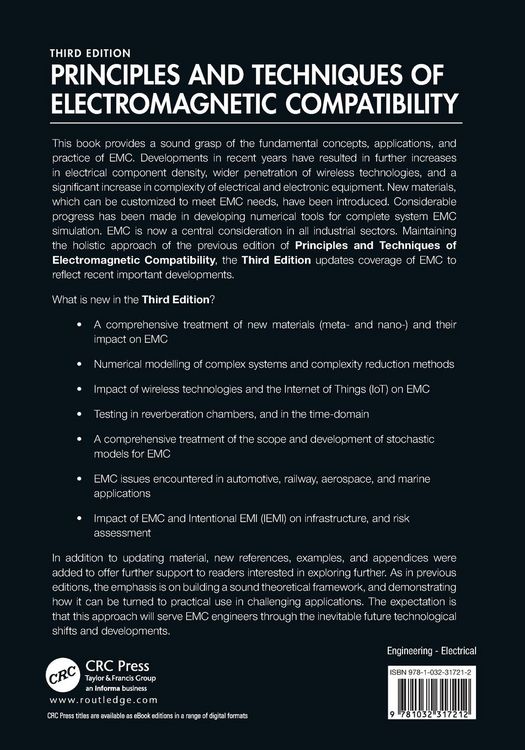 Produktbild: Principles and Techniques of Electromagnetic Compatibility