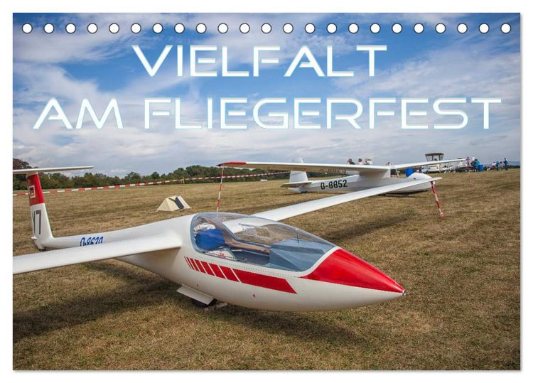 Produktbild: Vielfalt am Fliegerfest (Tischkalender 2026 DIN A5 quer), CALVENDO Monatskalender