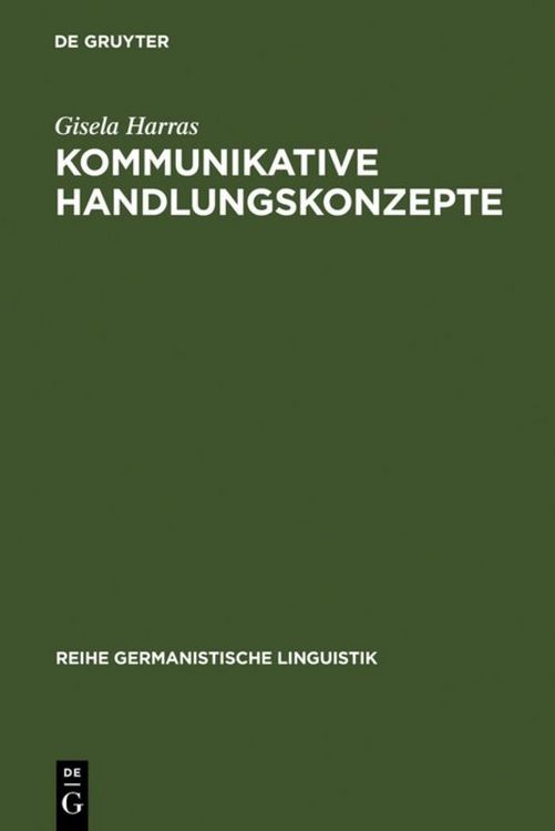 Produktbild: Kommunikative Handlungskonzepte