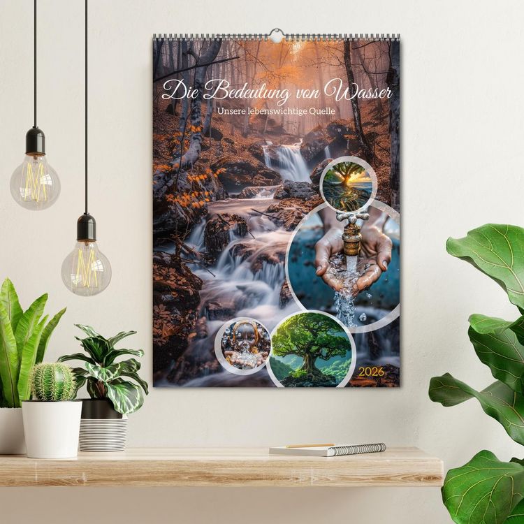 Produktbild: Die Bedeutung von Wasser (Wandkalender 2026 DIN A2 hoch), CALVENDO Monatskalender