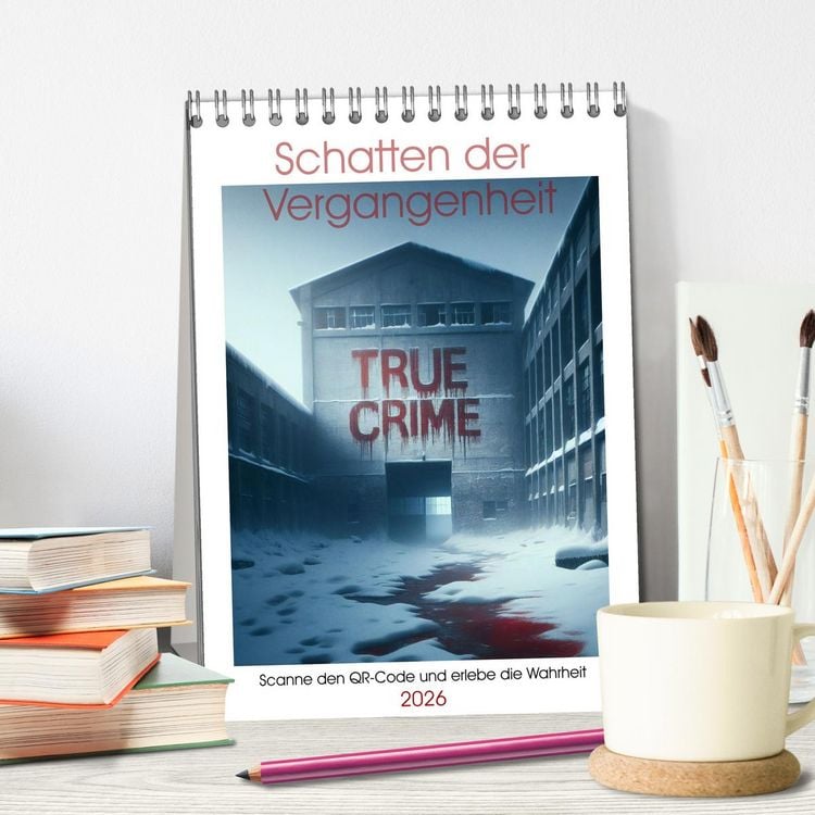Produktbild: True Crime - Schatten der Vergangenheit (Tischkalender 2026 DIN A5 hoch), CALVENDO Monatskalender