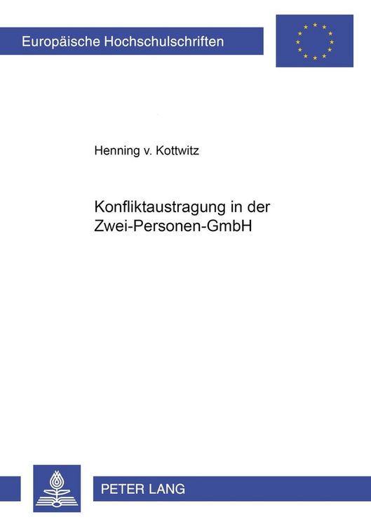 Produktbild: Konfliktaustragung in der Zwei-Personen-GmbH